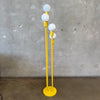 70's Sonneman Style Yellow 4 Light Waterfall Floor Lamp