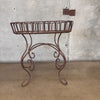 Rustic Wrought Iron Plant Stand