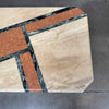 Vintage Post Modern Geometric Marble Coffee Table Product Image