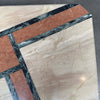 Vintage Post Modern Geometric Marble Coffee Table Product Image