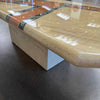 Vintage Post Modern Geometric Marble Coffee Table Product Image