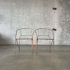 Mid Century Modern Wrought Iron Patio Chairs