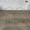 Mid Century Modern Wrought Iron Patio Chairs