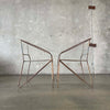 Mid Century Modern Wrought Iron Patio Chairs