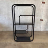 Milo Baughman Style Black Metal Etagere Shelf
