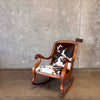 1930's Rocking Chair With New Cowhide Product Image