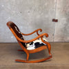 1930's Rocking Chair With New Cowhide Product Image