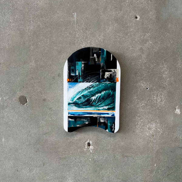 "Waterman's Relic" Acrylic on Speedo Kickboard by Ryan Cochran