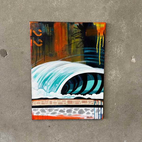 "Concrete Wave" Acrylic on Canvas by Ryan Cochran Product Image