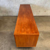 Peter Louig Mid Century Wooden Teak Tambour Door Credenza