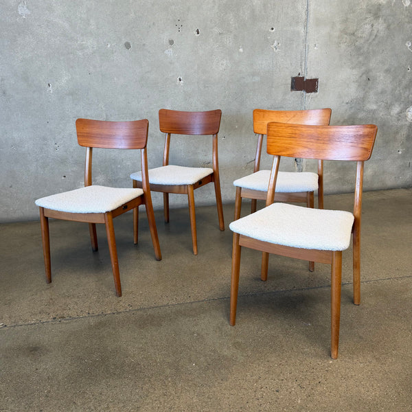 Set of 4 Vintage Danish Mid Century Dining Chairs c.1962-68