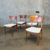 Set of 4 Vintage Danish Mid Century Dining Chairs c.1962-68