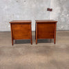 Pair of Mid Century Modern 1960's Walnut Henredon Side Table