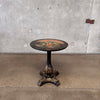 Antique Hand Painted Flip Top Side Table on Castors