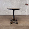 Antique Hand Painted Flip Top Side Table on Castors