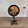 Antique Hand Painted Flip Top Side Table on Castors