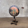 Antique Hand Painted Flip Top Side Table on Castors