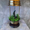 Late 60's Oil Rain Lamp with Muse - Rare Table Top Lamp Model