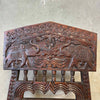 Traditional Indian Carved Pidha Folding Low Chair