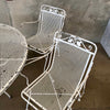 Vintage Mid Century Modern Irion Mesh Patio Set