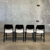 Set of Four 1970's Lacquered Italian Dining Chairs