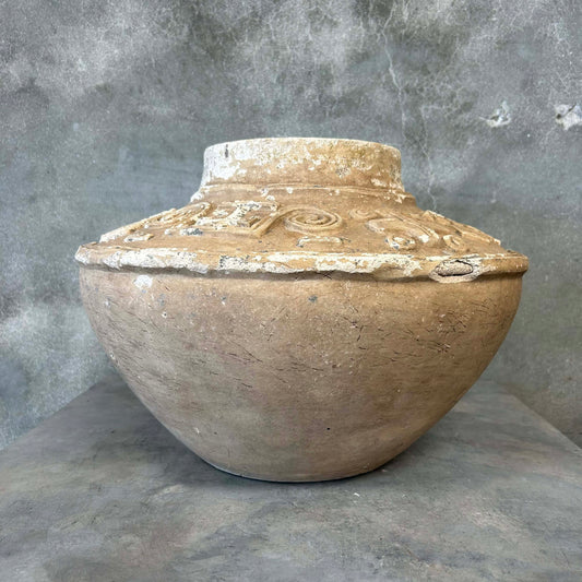 Italian Terra Cotta Aztec Pot