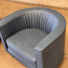 Pair of Italian Leather Lounge Chairs by Mariani