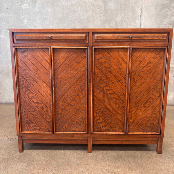 Mid Century Modern Martinsville 1960's High Boy/Men's Chest Walnut/Oak Product Image