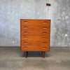 Danish Modern Teak Highboy Dresser By Poul Hundevad