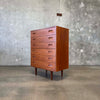 Danish Modern Teak Highboy Dresser By Poul Hundevad
