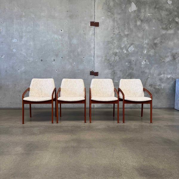 Danish Modern Teak Dining Chairs By Henning Kjaernulf