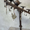 Vintage Gothic Wrought Iron 6 Light Devotional Candle Stand