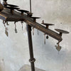 Vintage Gothic Wrought Iron 6 Light Devotional Candle Stand