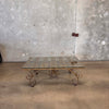 Mid Century Hollywood Regency Glass Top Coffee Table