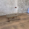Mid Century Hollywood Regency Glass Top Coffee Table