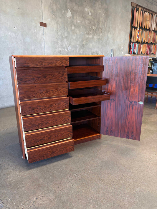 Danish Rosewood Dresser Gentlemans Chest