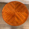 Vintage Walnut Mid Century Modern Copenhagen Round Coffee Table