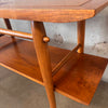 Vintage Walnut Console / Sofa Table By Lane