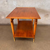 Vintage Mid Century Modern Copenhagen Walnut Side Table Shelf By Lane