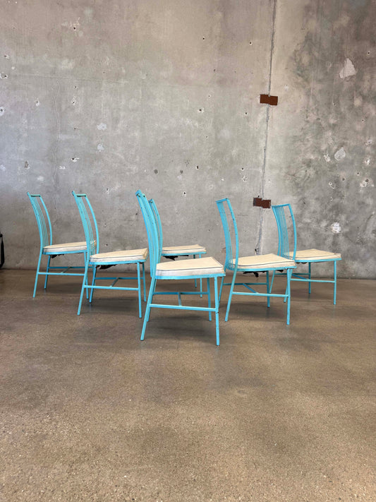 Set of Six Mid Century Vista of California Patio Chairs