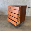 Mid Century Modern Walnut Highboy Dresser By Kipp Stewart For Drexel Declaration