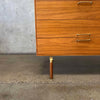Walnut& Brass Double Dresser By Jens Risom & Chris Hardy For DWR
