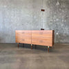 Walnut& Brass Double Dresser By Jens Risom & Chris Hardy For DWR