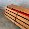 Walnut& Brass Double Dresser By Jens Risom & Chris Hardy For DWR