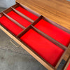 Walnut& Brass Double Dresser By Jens Risom & Chris Hardy For DWR