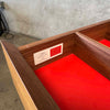 Walnut& Brass Double Dresser By Jens Risom & Chris Hardy For DWR