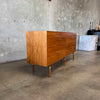 Walnut& Brass Double Dresser By Jens Risom & Chris Hardy For DWR