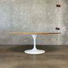 Eero Saarinen for Florence Knoll Studios Large Oval Table w/ Tulip Pedestal Base