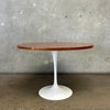 Eero Saarinen for Florence Tulip Original Round Walnut Dining Table