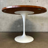 Eero Saarinen for Florence Tulip Original Round Walnut Dining Table